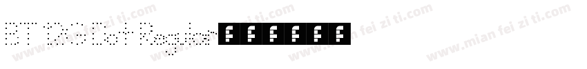 BT 12G Dot Regular字体转换